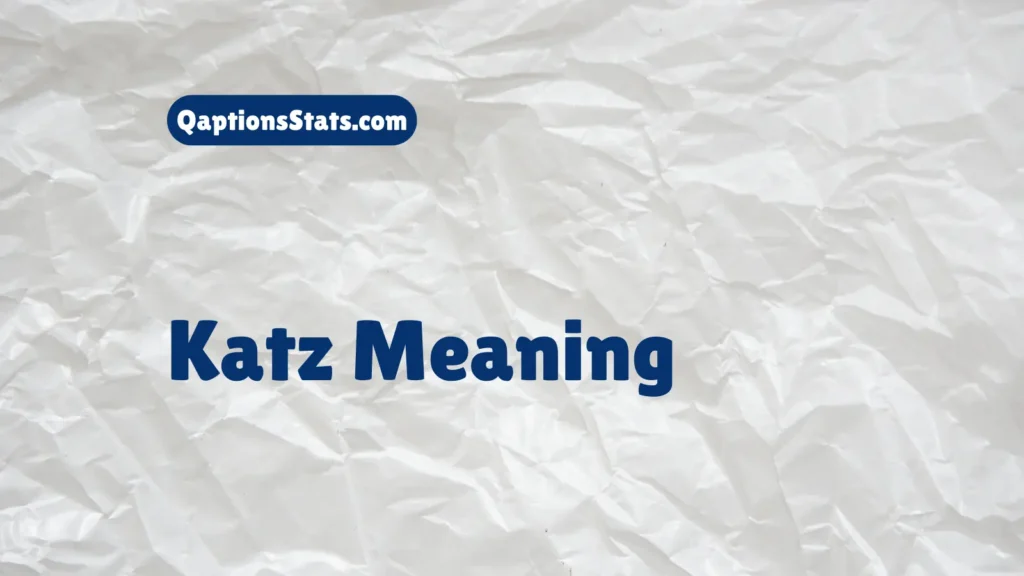 katz-meaning