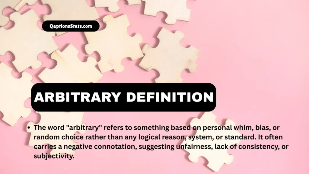arbitrary-definition