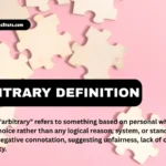 arbitrary-definition