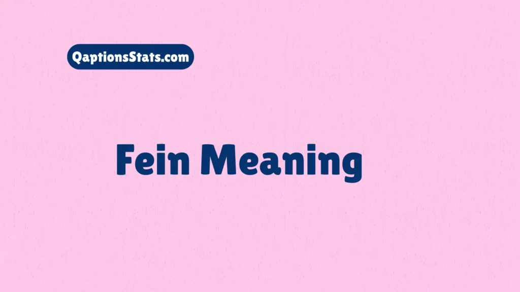 fein-meaning