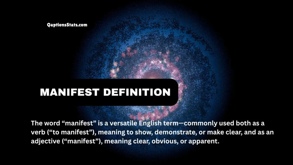 manifest-definition