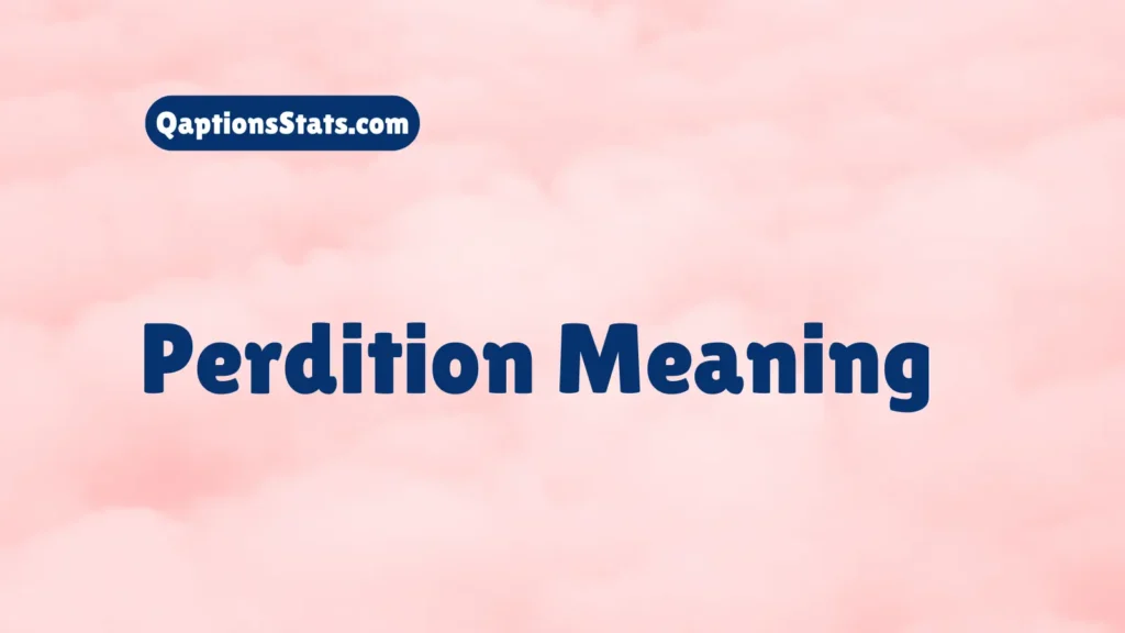 perdition-meaning