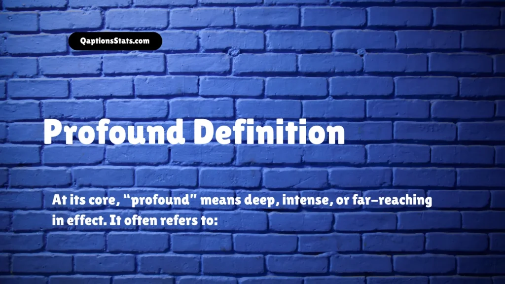 profound-definition