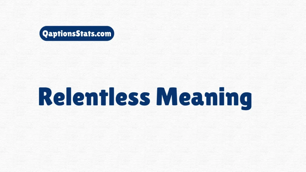 relentless-meaning