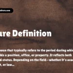 tenure-definition