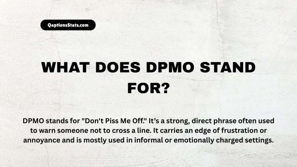 what-does-dpmo-stand-for