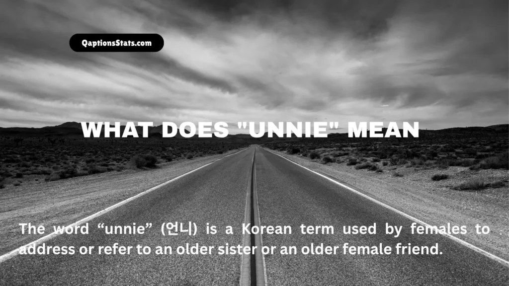 what-does-unnie-mean